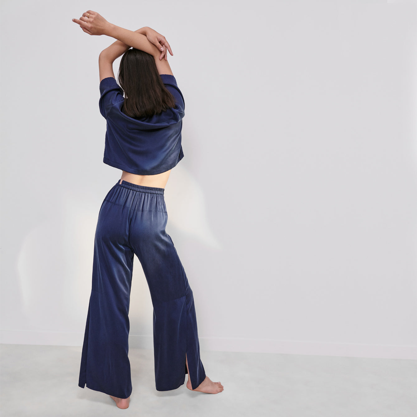 Washable Silk High Rise Pant Set – Lunya