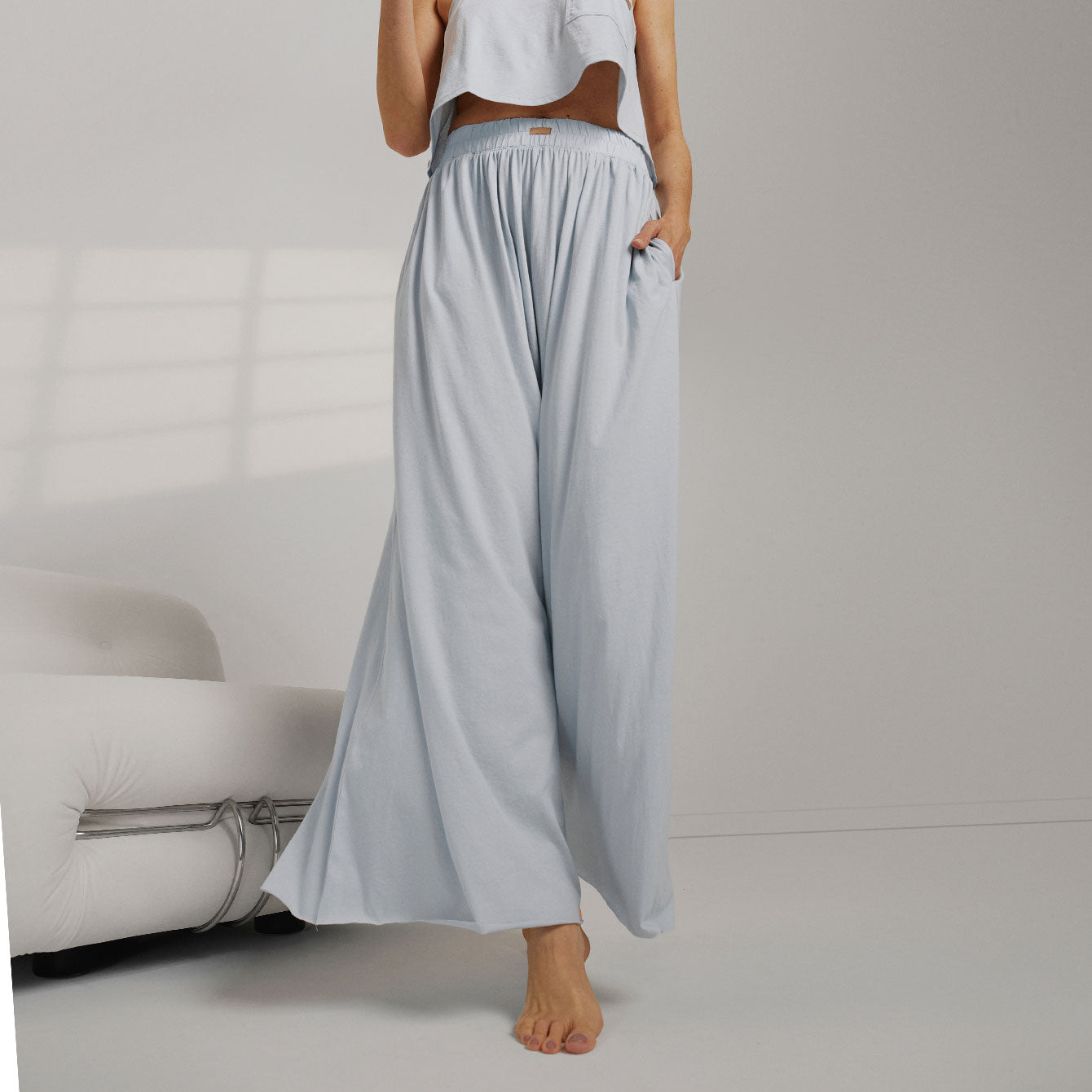 Organic Pima Wide Leg Pant - Lunya product image