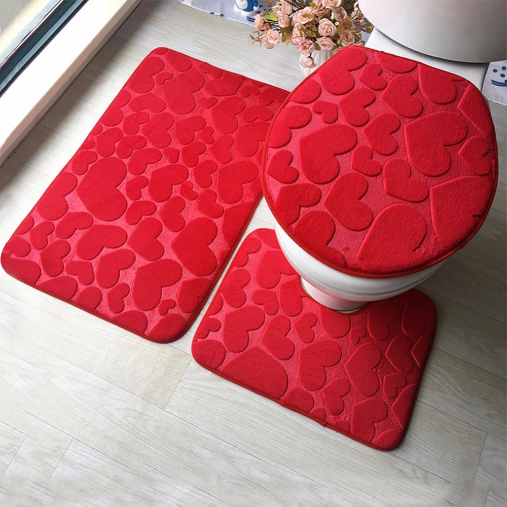 Bathroom Mat Set 3Pcs