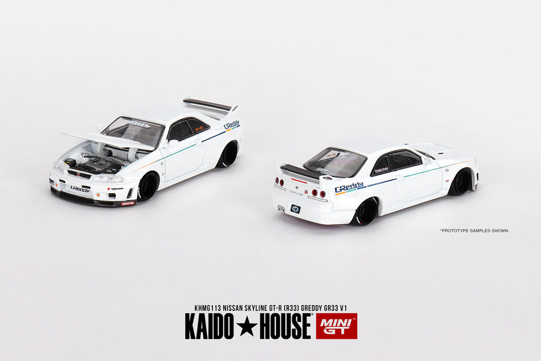 Kaido House x Mini GT Nissan GT-R R33 Kaido Works V1 KHMG072 1/64 CHASE