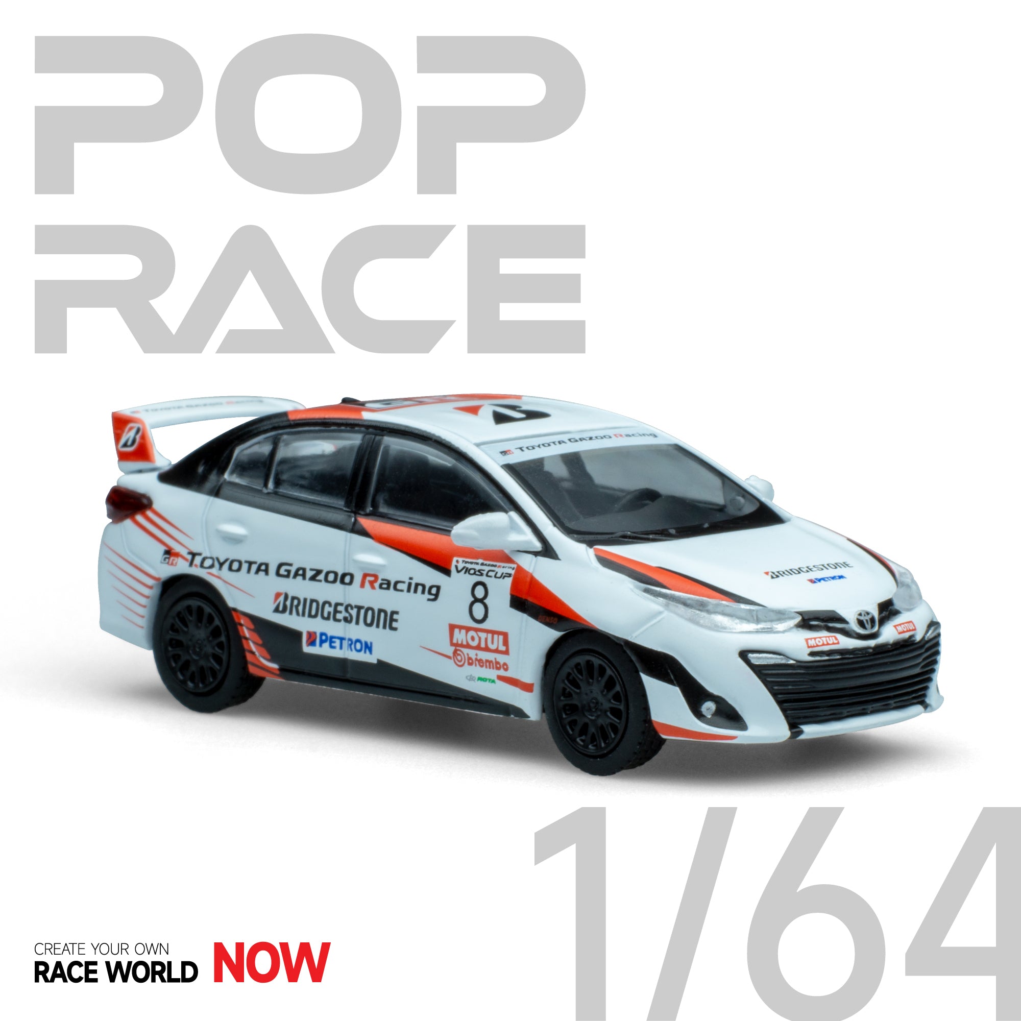 POPRACE 1:64 PANDEM GR YARIS CUSCO PR64-GRYA-CUSC – Horizon Diecast