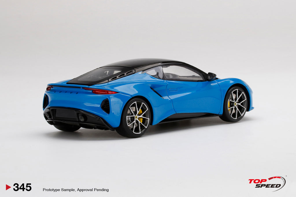 Topspeed 1:18 Lotus Emira Seneca Blue – Horizon Diecast