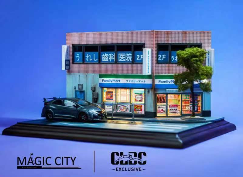 Magic City 1:64 Diorama Japan Honda JS Modification Headquarters