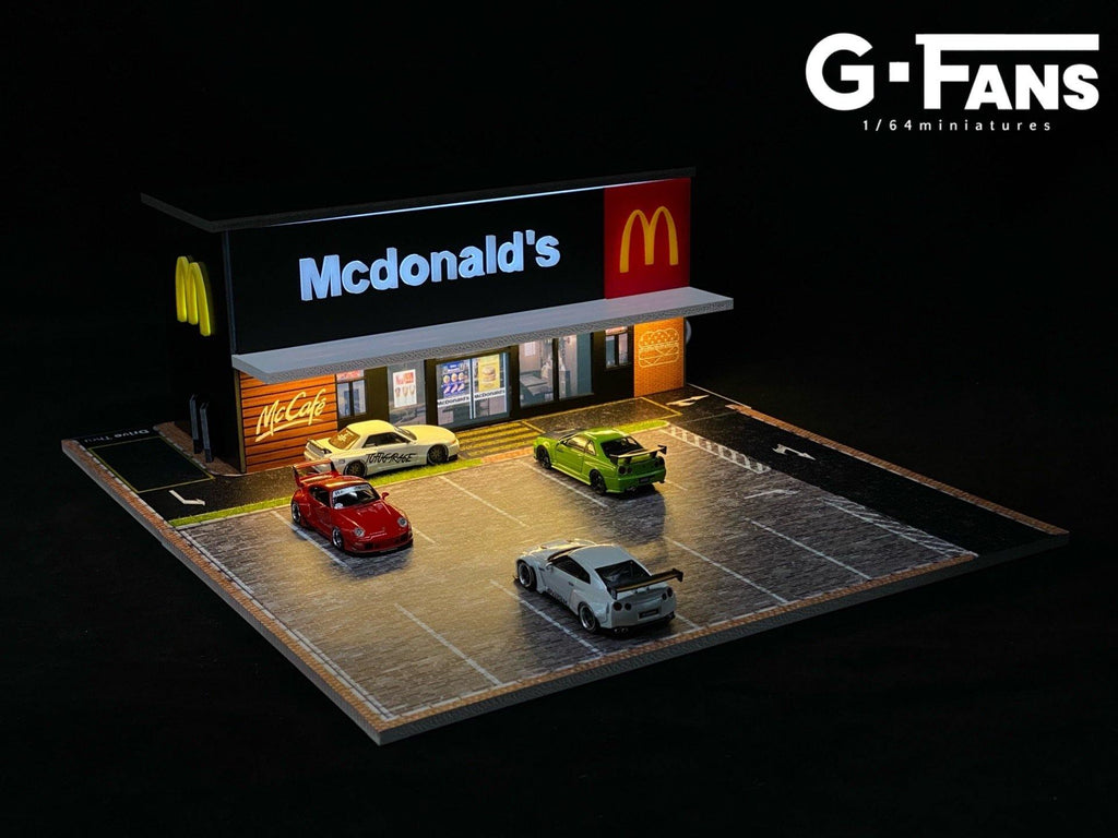 G.Fans 1:64 Diorama McDonald's Fast Food Building 710013 – Horizon Diecast