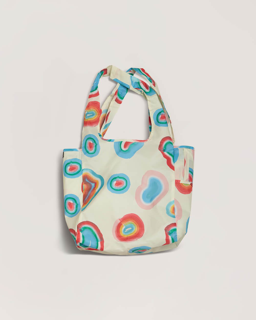 The Packable Tote - We Belong by Carissa Potter  Reusable tote bag made  from recycled materials