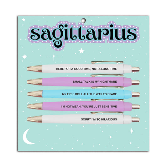 Funny Astrological Pisces Pencil Set - Cosmic Babe Collection