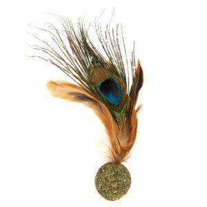 peacock cat toy