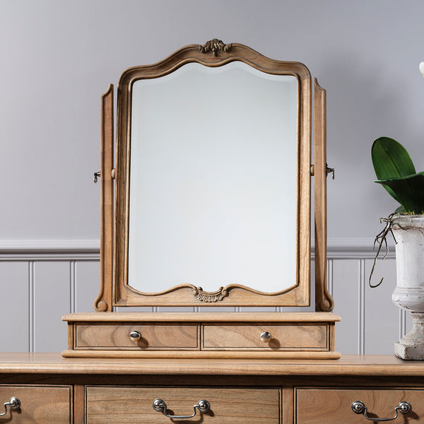 dressing table mirror with drawers