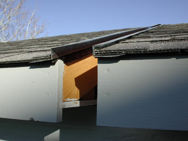 Flashing, Roofs Separated