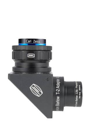 The Hyperion Zoom Barlow makes a superb variable magnification Barlow!  (shown directly attached to 1¼" eyepiece filter threads with included adapter,  or T-2 prism diagonal via the included T-2 threaded adapter)