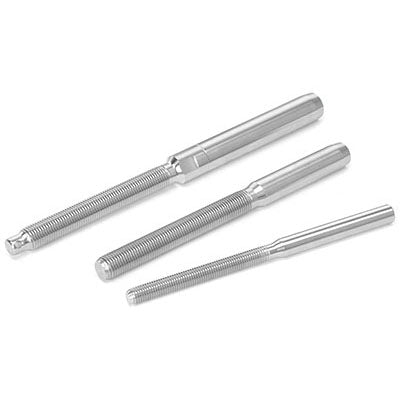 Lifeline Stud for Gate Eye. 3/16" Wire. 5/16" x 7/16" LH thread. Machine swage - LST061014L-3