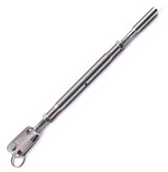 Lifeline Turnbuckle,Closed Body, 3/16" Wire x 1/4" T- Toggle - LTBC0608T-2