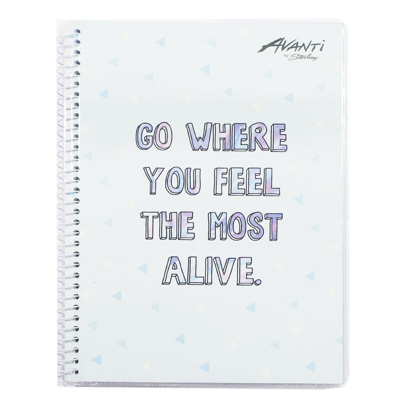 Avanti Spiral Notebook - CARPE DIEM (6X8.5 inches 80 leaves)