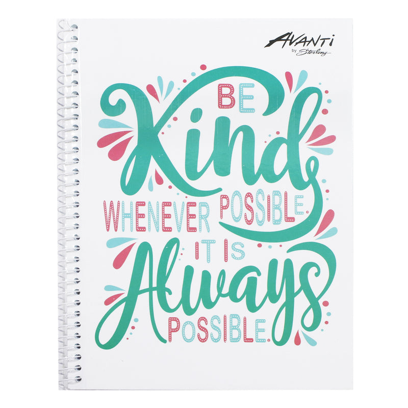 Avanti Spiral Notebook - GLOWING INSIDE (6X8.5 inches 80 leaves)