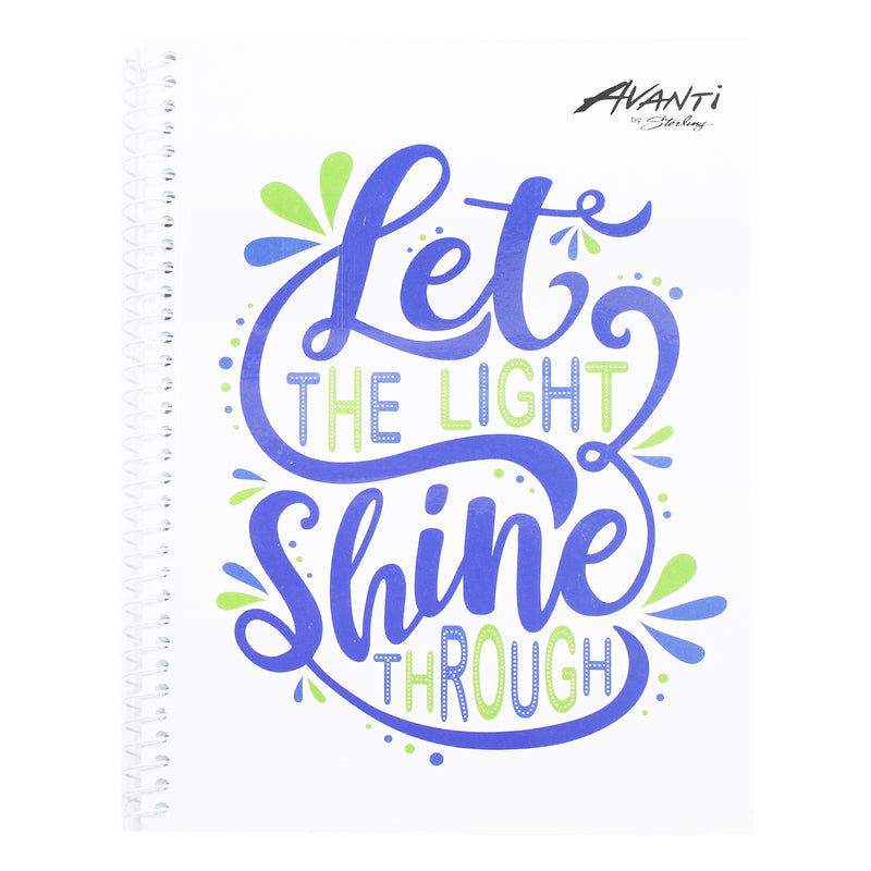 Avanti Spiral Notebook - GLOWING INSIDE (6X8.5 inches 80 leaves)