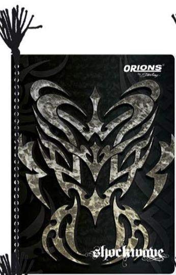 Orions <br> Yarn-bound Notebook, SHOCKWAVE <br> 5.8X7.8 inches 80 leaves