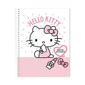 Orions <br> Spiral Notebook, HELLO KITTY <br> 5.8X7.8 inches 80 leaves