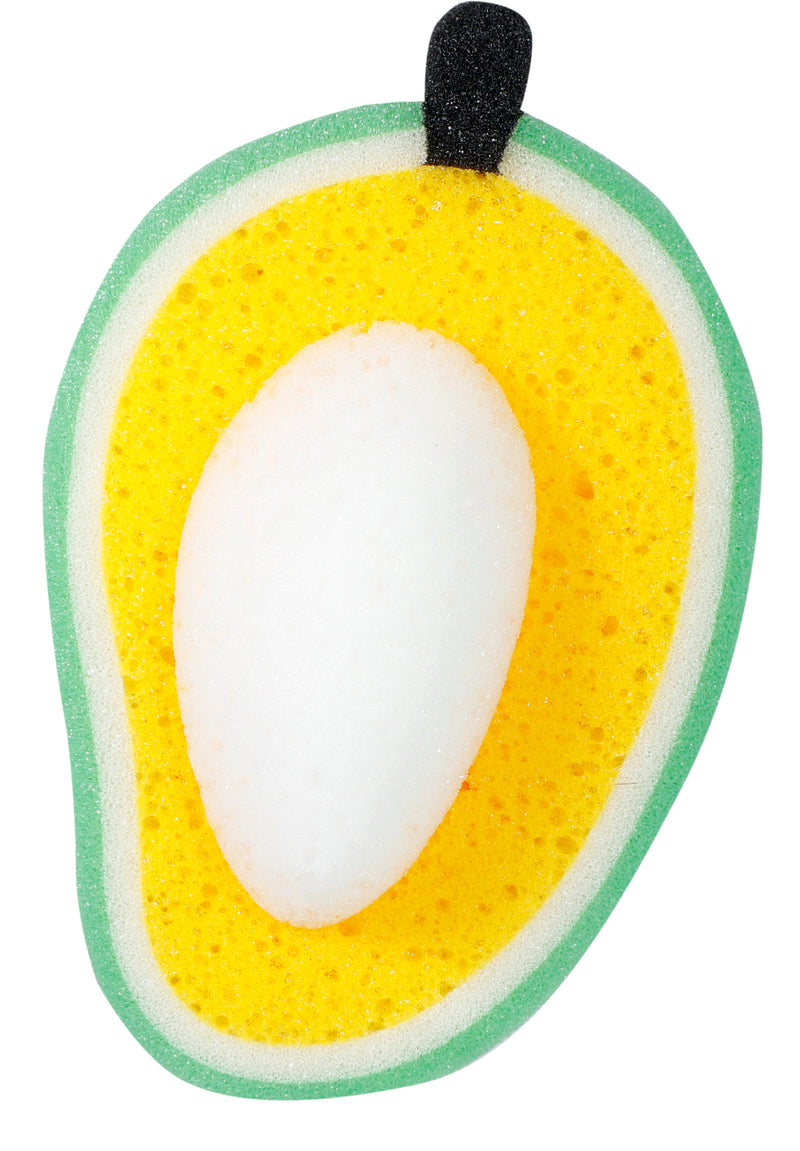 SOFT BATH & SHOWER SPONGE, FRUITS SHAPE ASSORTED DESIGN