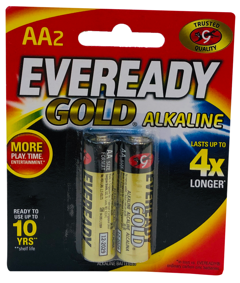 Eveready Battery Gold AA, Pack of 2