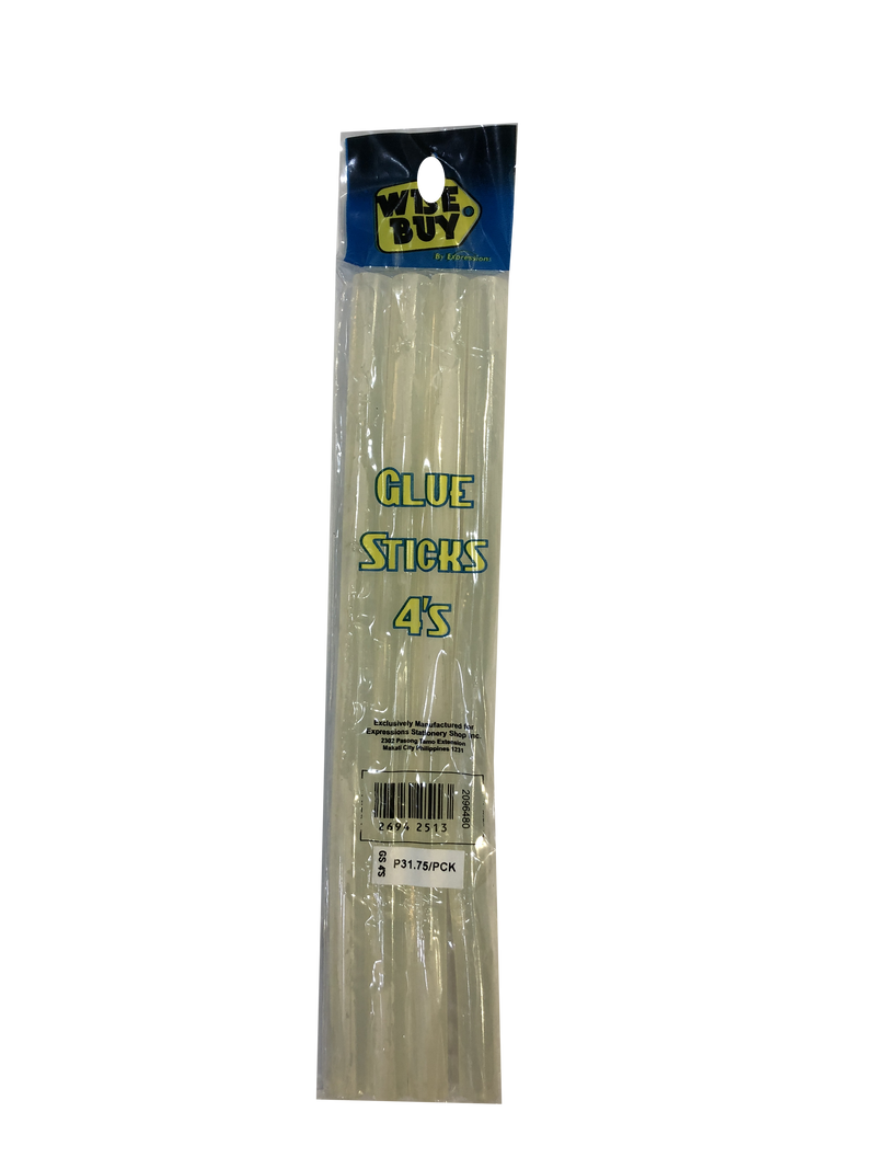 Wise Buy <br> Hot Melt Glue Gun Stick Pack of 4 Big Sticks