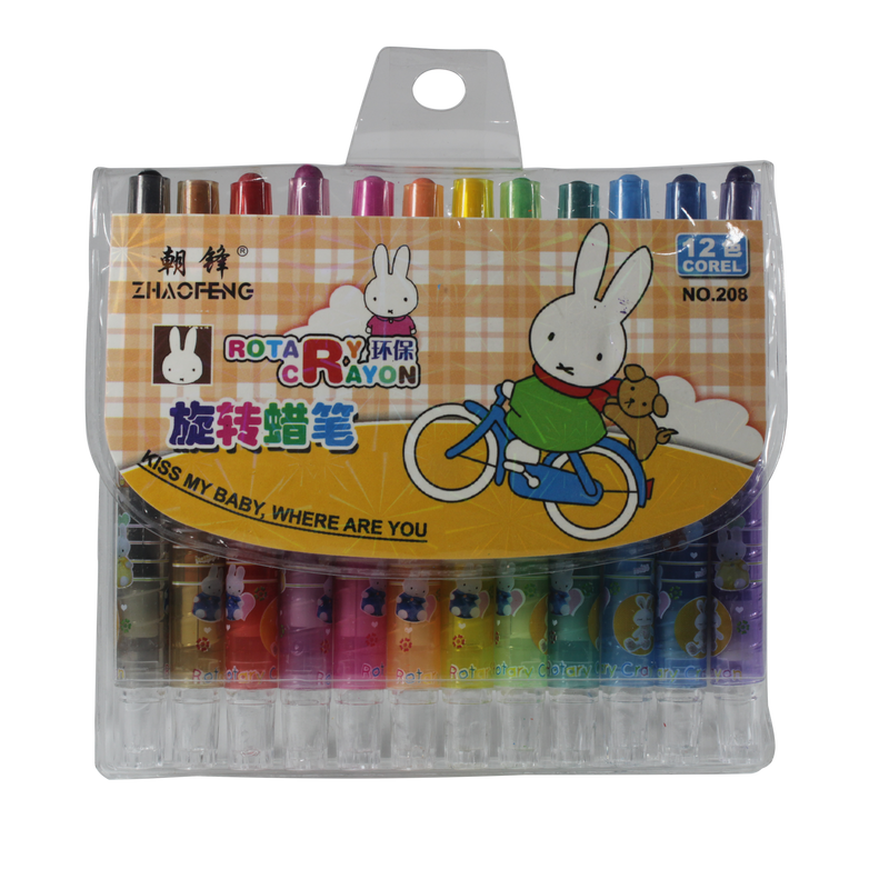 Twistable Crayons, RABBIT 12 Counts (Short)