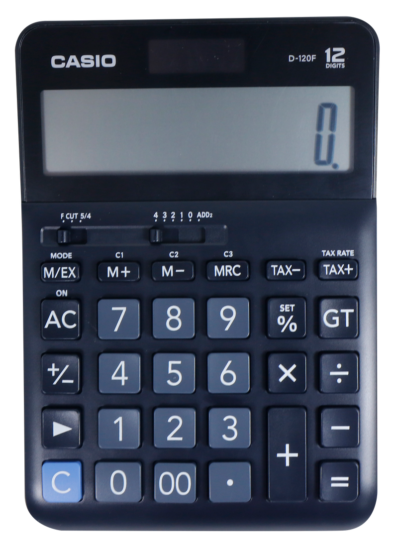 Casio <br> Desktop Calculator (D-120) <br> 12-Digit