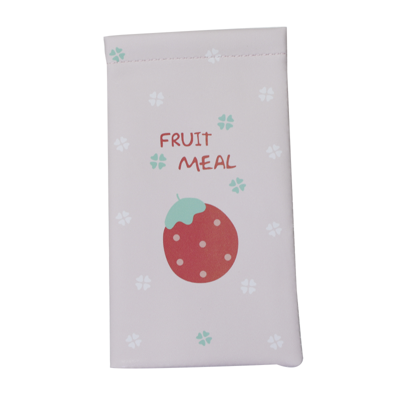 HANDY EYEGLASSES/EYEWEAR SLEEVE POUCH/CASE WITH FRUIT PRINT