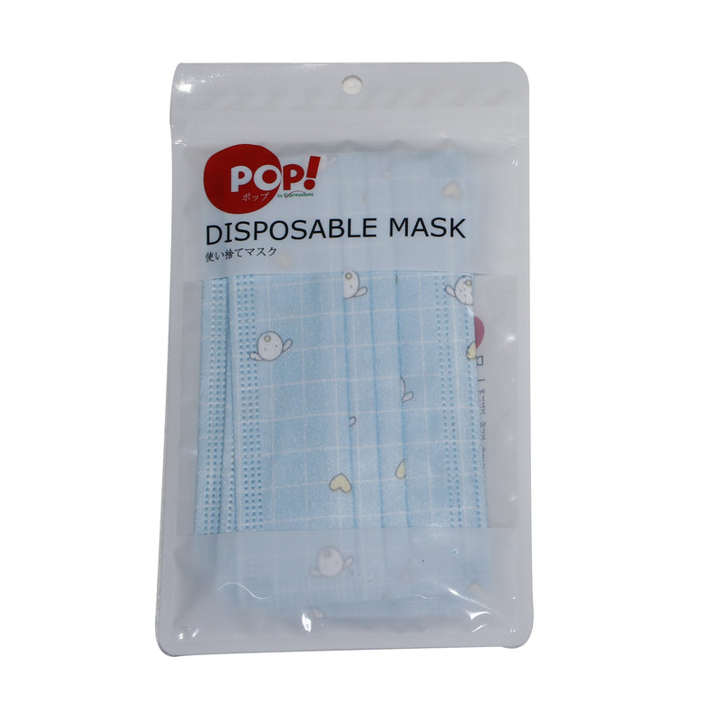 DISPOSABLE FACEMASK WITH DOGS PRINT, POP BRAND PACK OF 8