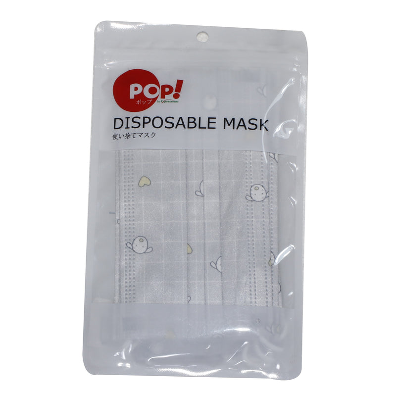 DISPOSABLE FACEMASK WITH DOGS PRINT, POP BRAND PACK OF 8
