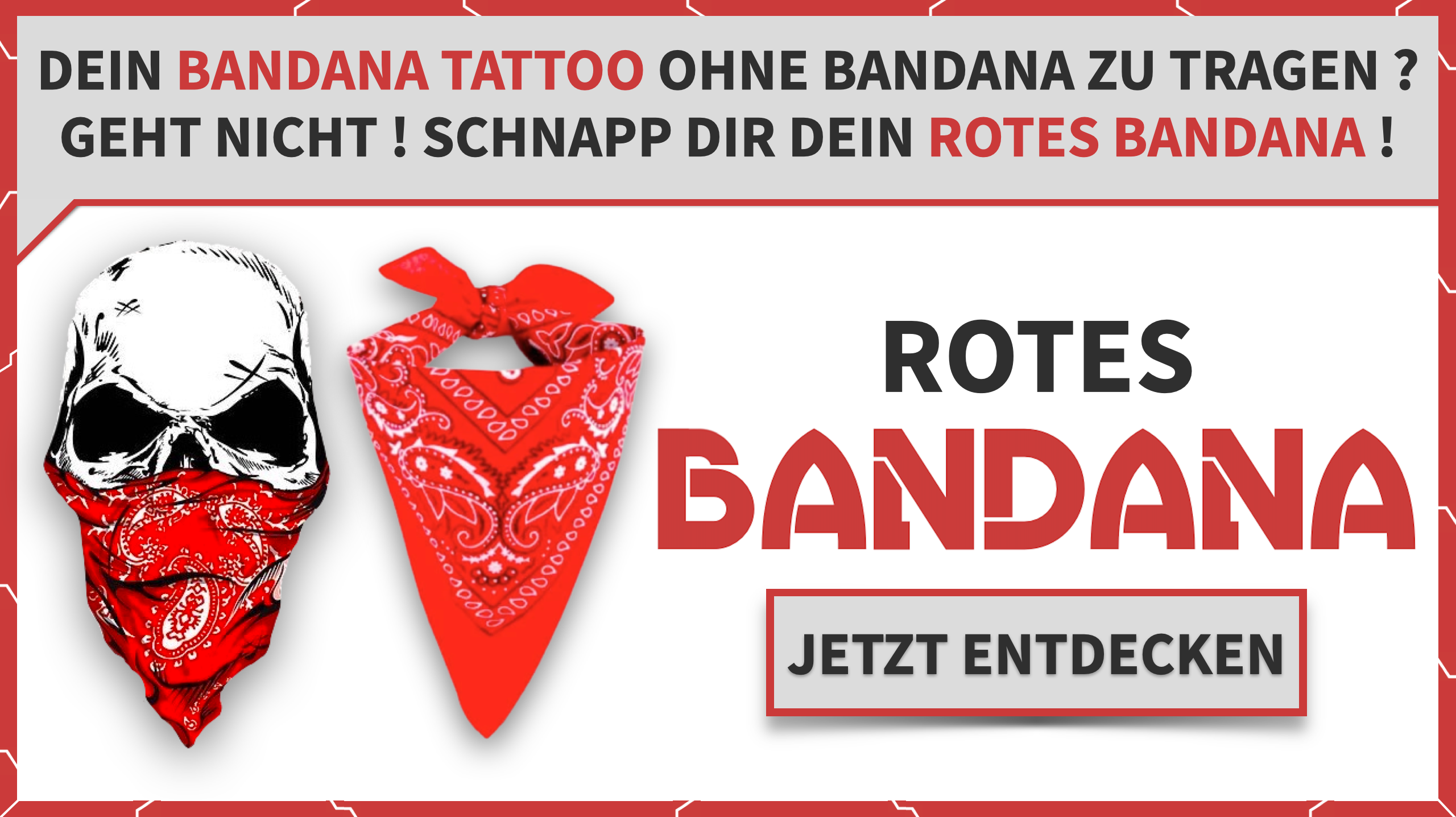 Bandana Tattoo ohne Bandana ?