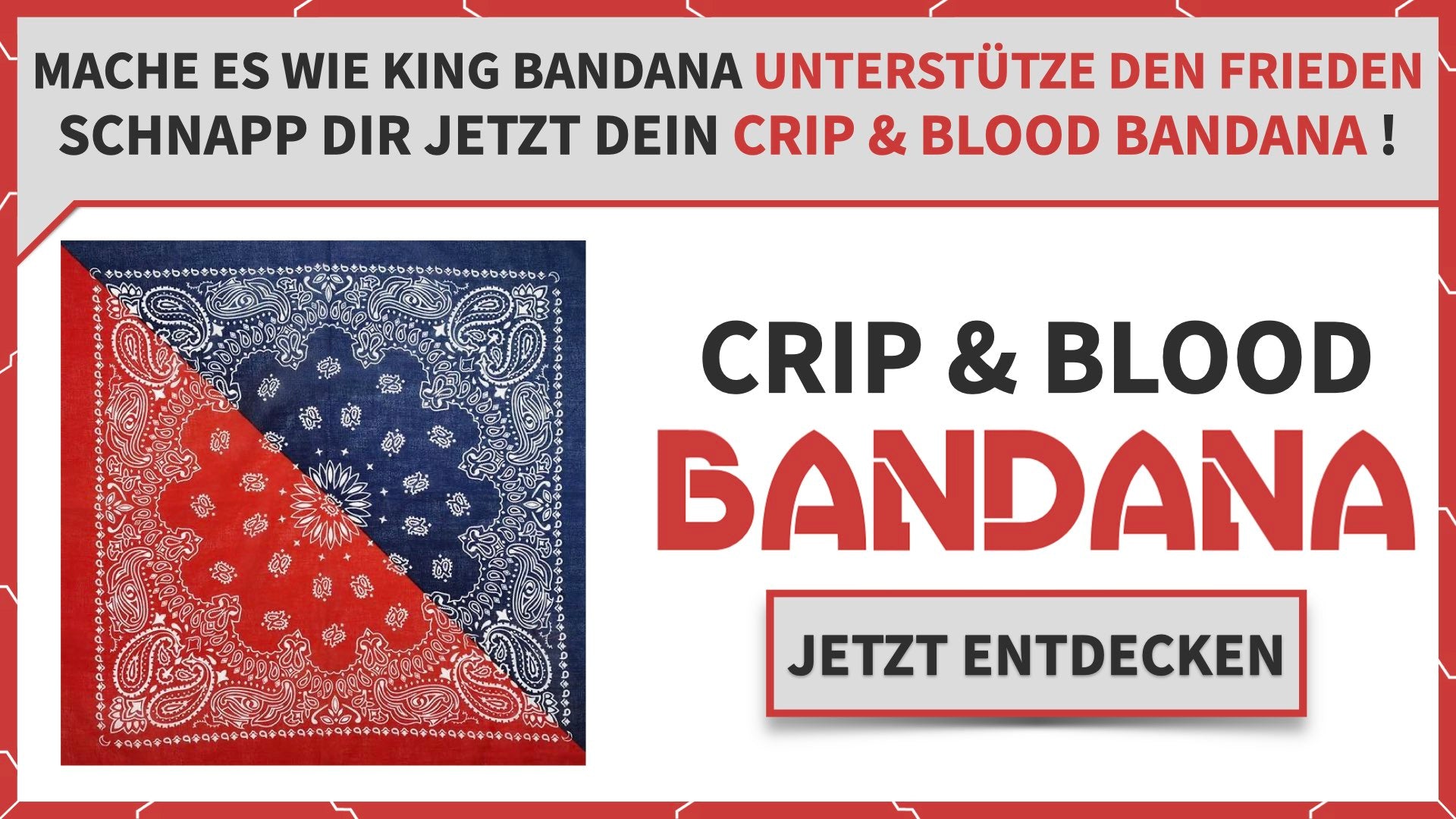 Crip Blood Bandana