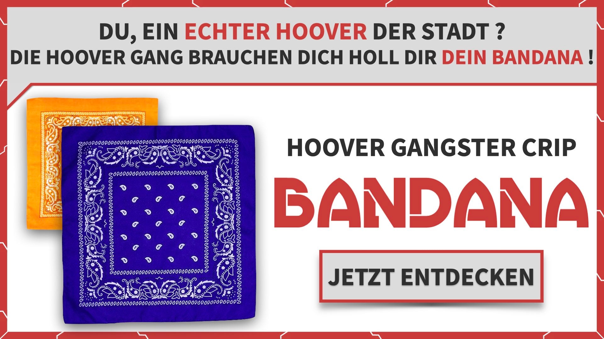 Hoover Gangster Crips Bandana