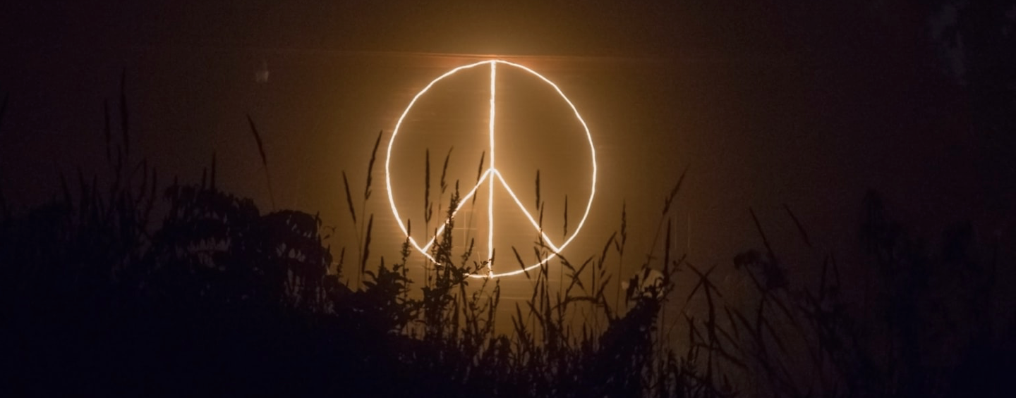 Peace and love symbol