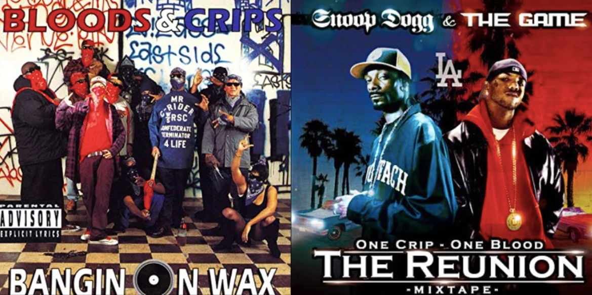 which rappers are bloods and crips