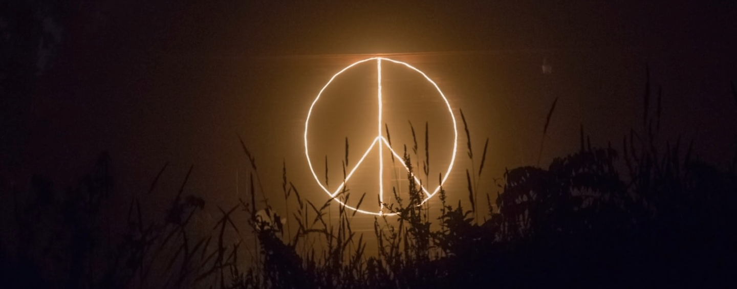 peace and love sign