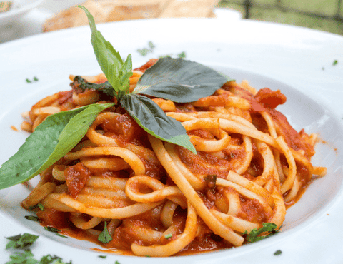 Bowl of Comforting spaghetti.