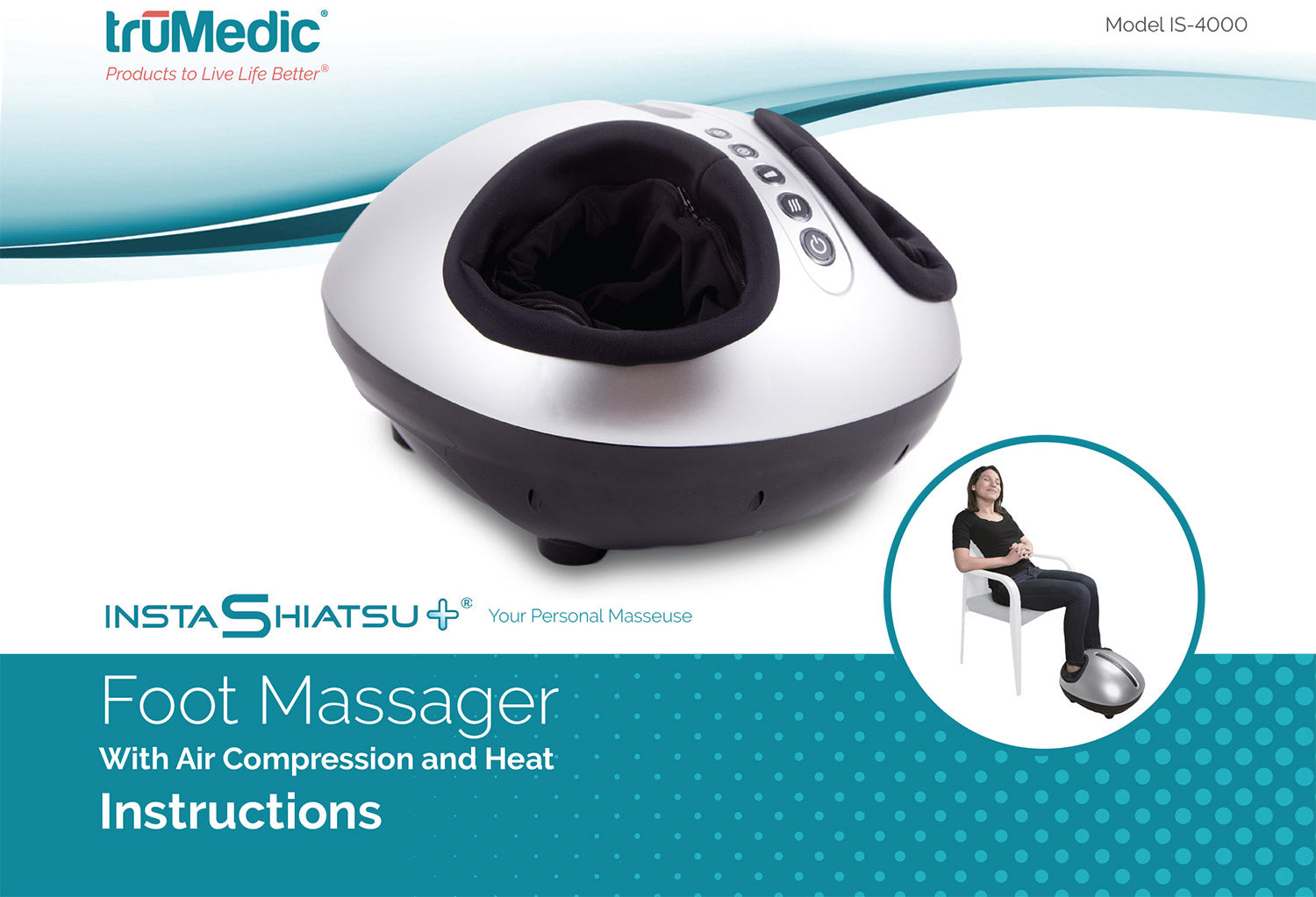 InstaShiatsu+ Foot Massager With Heat – Trumedic-dev