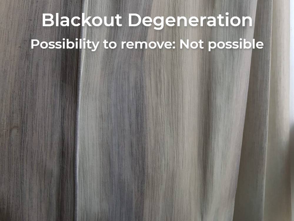 blackout degeneration stains