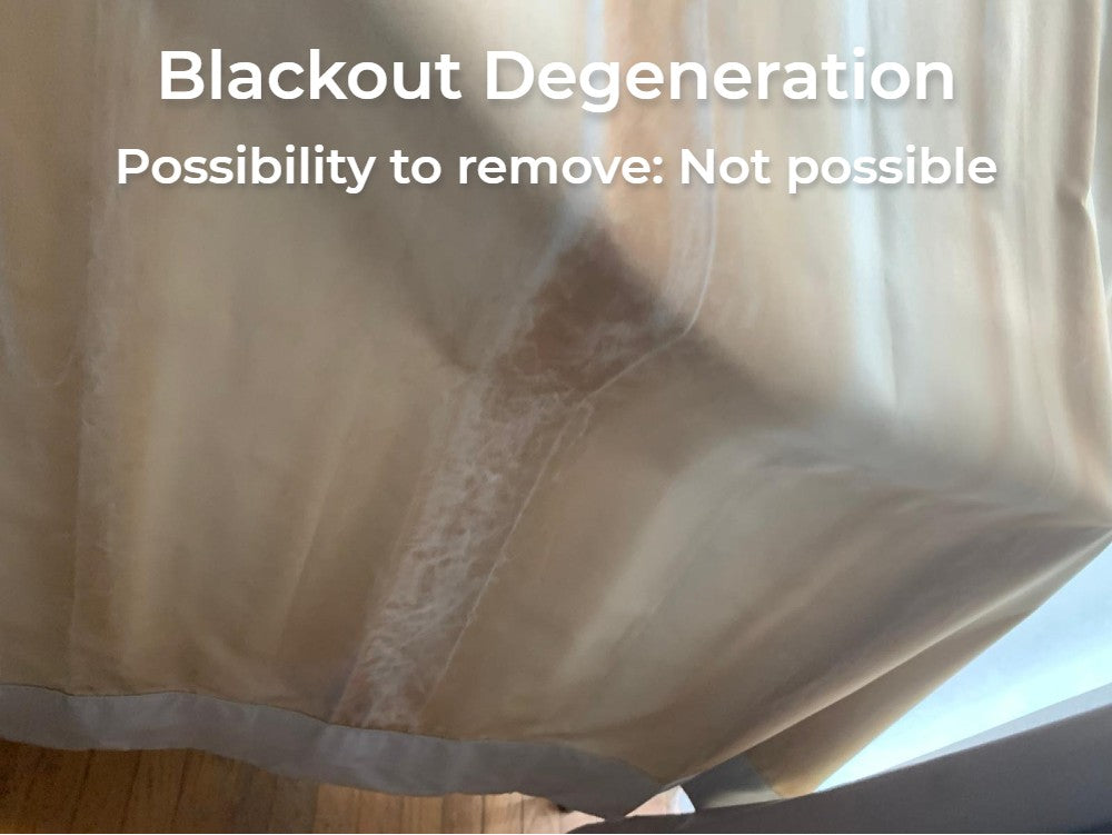 blackout degeneraiton stain impossible to remove