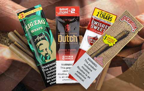 blunt wraps zig zag swisher sweets dutch backwoods