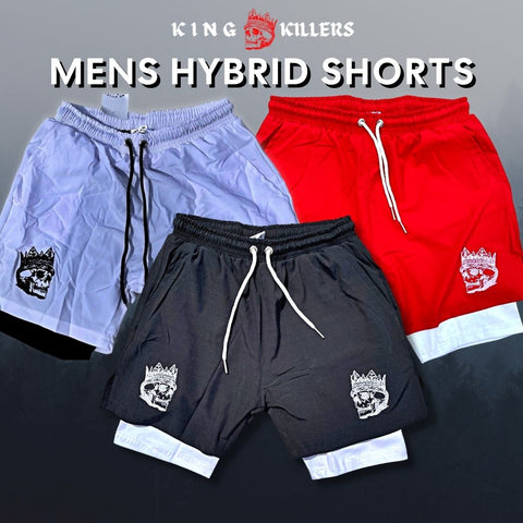 2 in 1 gym shorts for men from King Killers Apparel