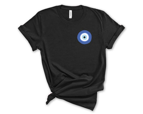 greek inspired evil eye t-shirt - Santaland