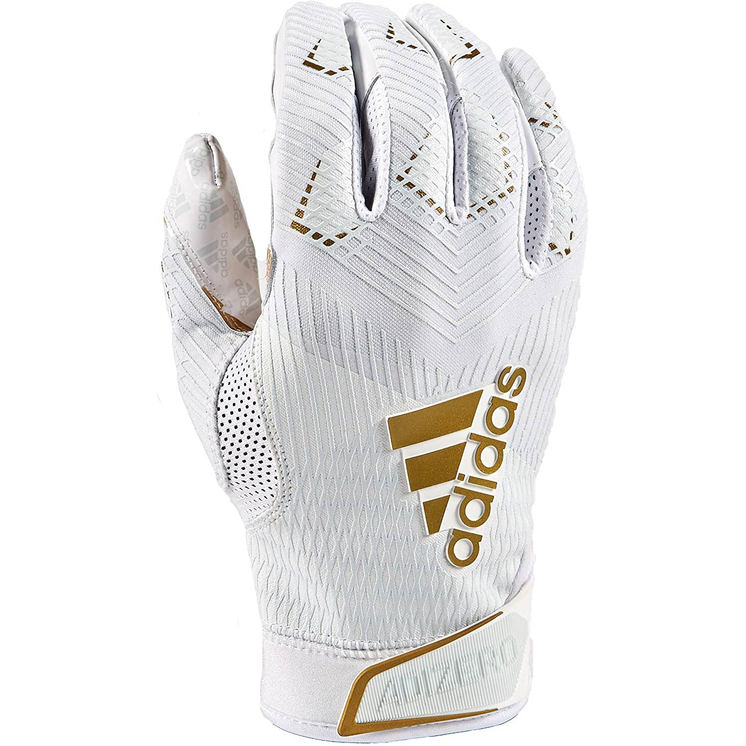 Adidas - Adizero 8.0 White/Gold Football Receiver – Al's Shop