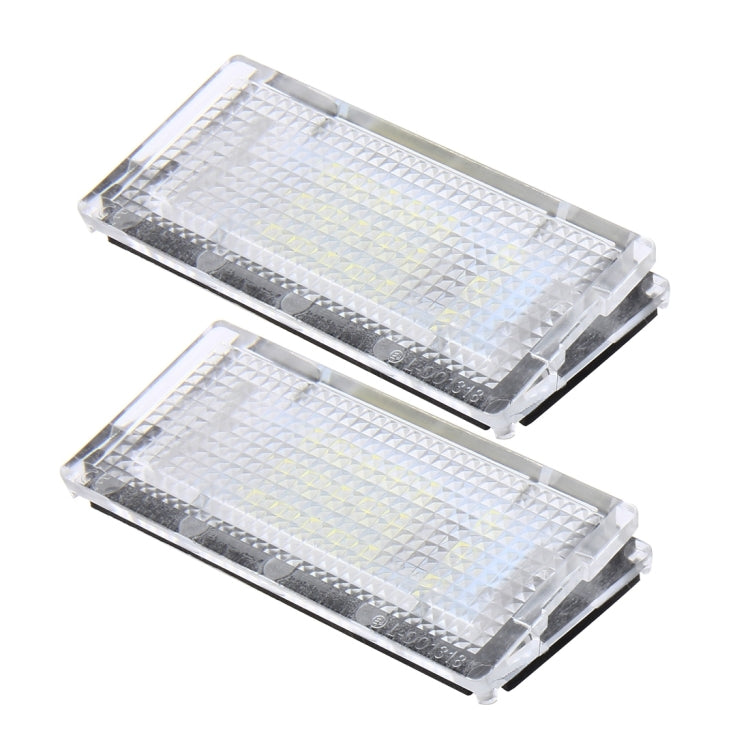 2 PCS License Plate Light with 18 SMD3528 Lamps for BMW