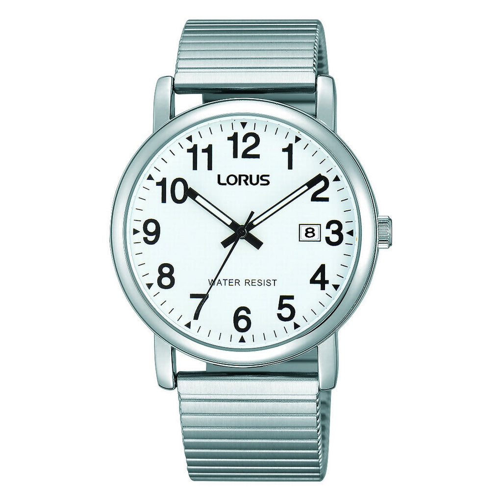 lorus solar gents stainless dial steel navy Cullagh watch Jewellers – R. Mc bracelet