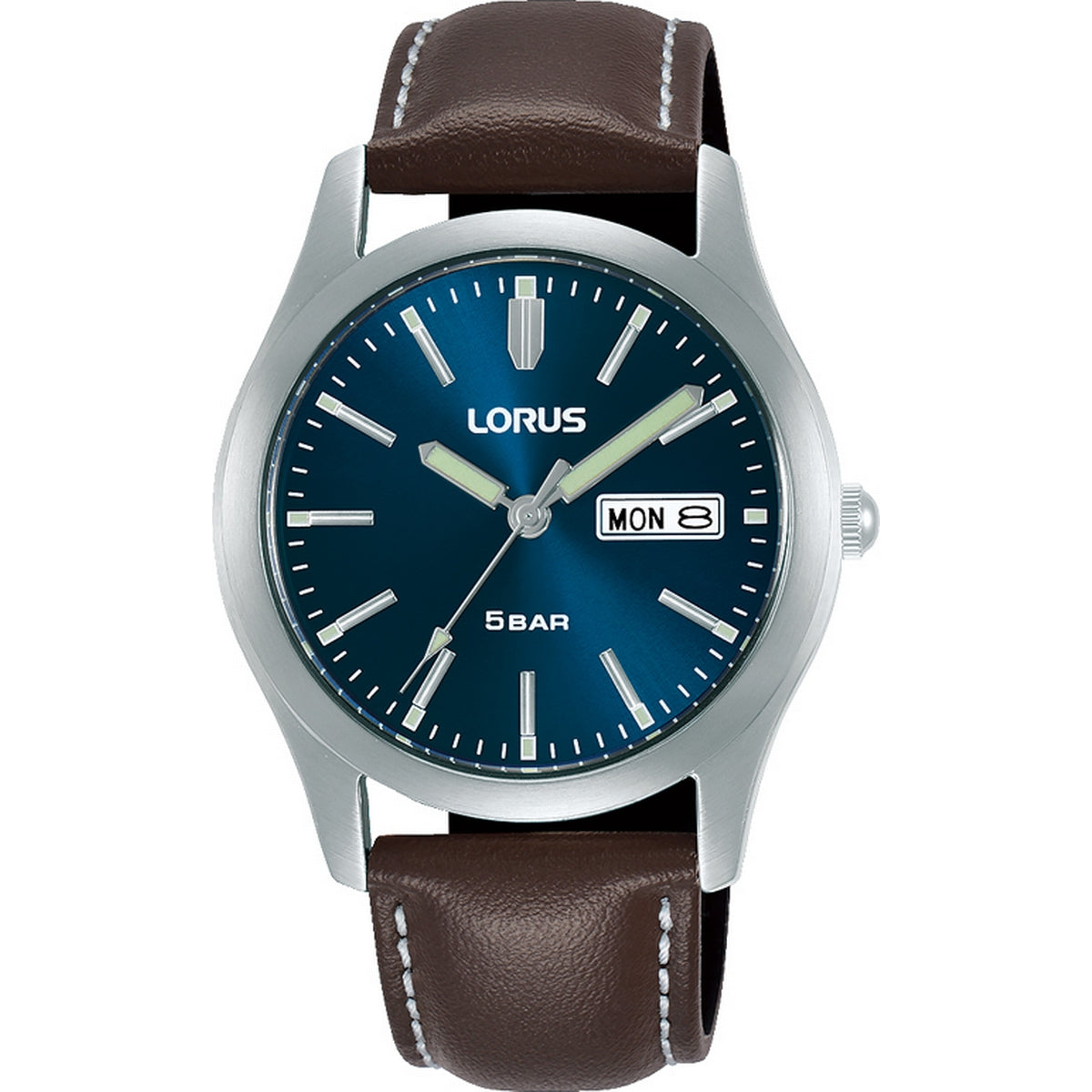 lorus quartz dial Mc R. gents steel watch Jewellers chronograph – stainless blue Cullagh strap