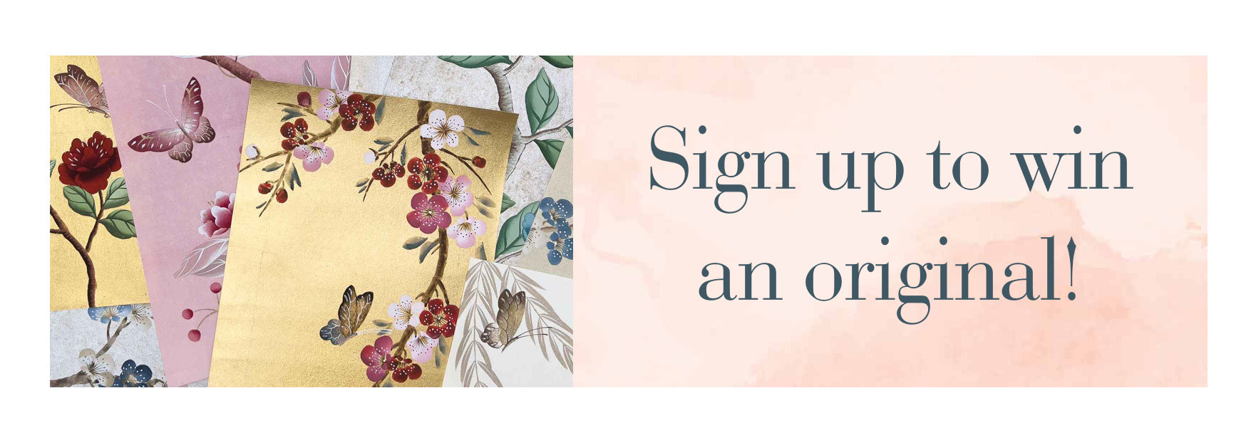 Sign up to win a diane hill original chinoiserie painting worth £500