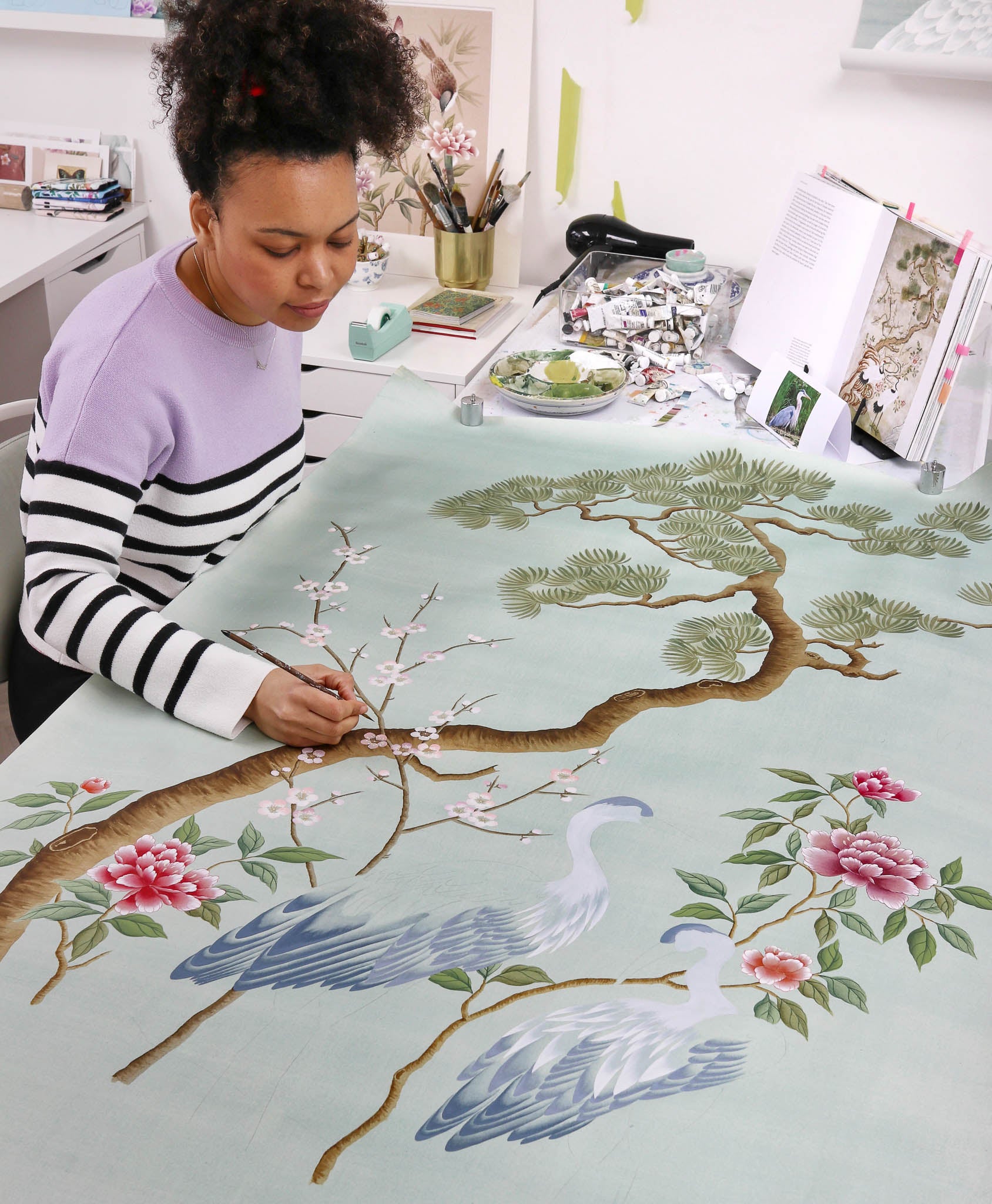 Diane Hill's 'Susan' chinoiserie art print