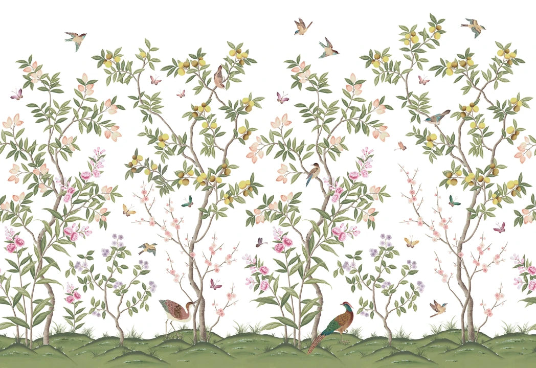 'Chinoiserie Chic' wallpaper by Diane Hill for Rebel Walls