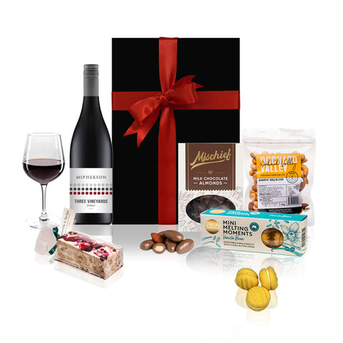 Red Wine & Gourmet Sweets Hamper